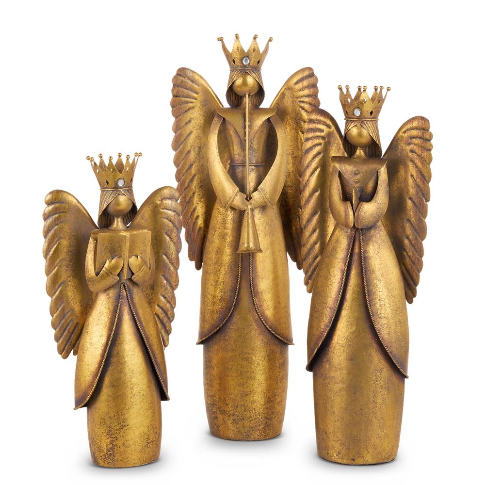 RAZ Imports 20.5" Weathered Angels with Crowns