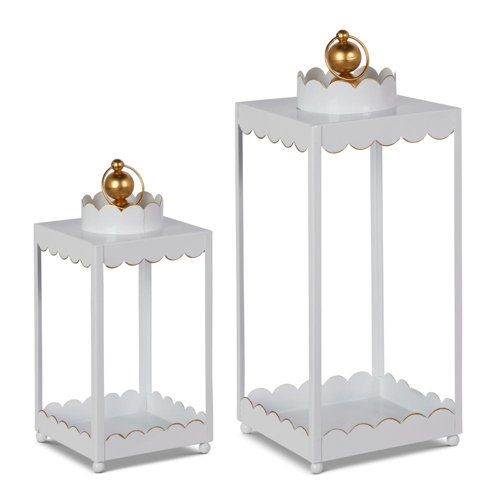 RAZ Imports 20.5" White Lanterns