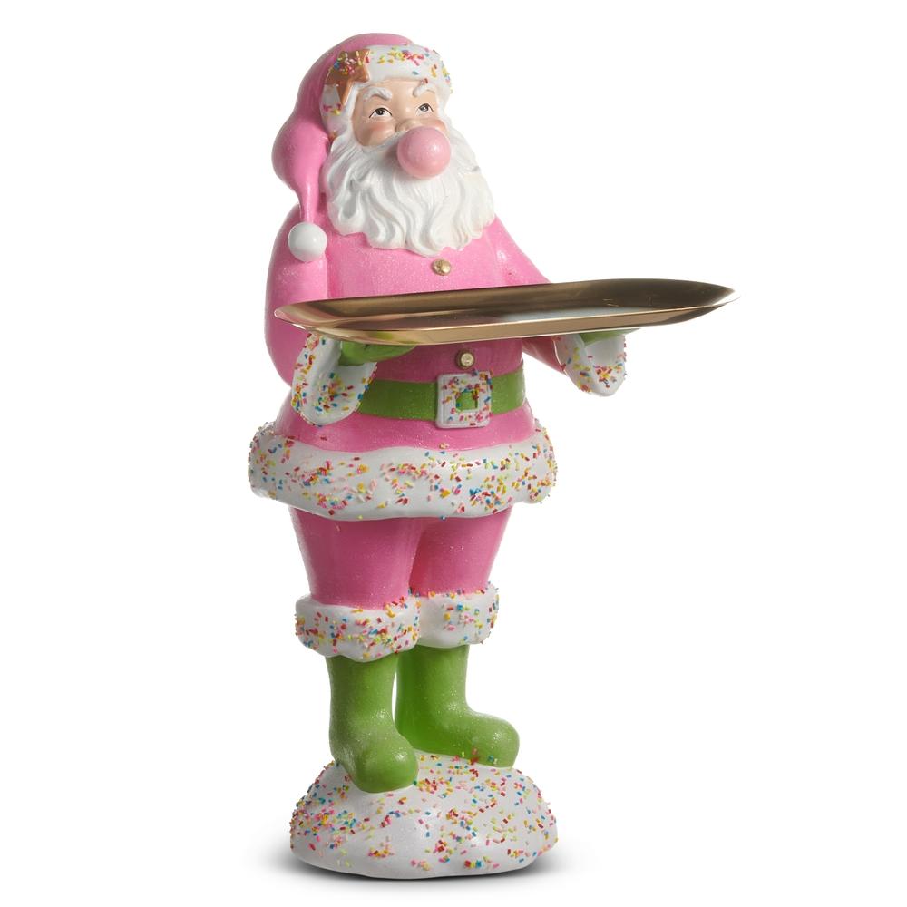 RAZ Imports 20" Bubblegum Blowin' Santa Butler