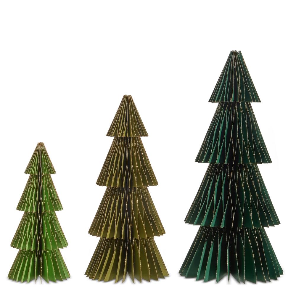 RAZ Imports 20" Green Paper Trees