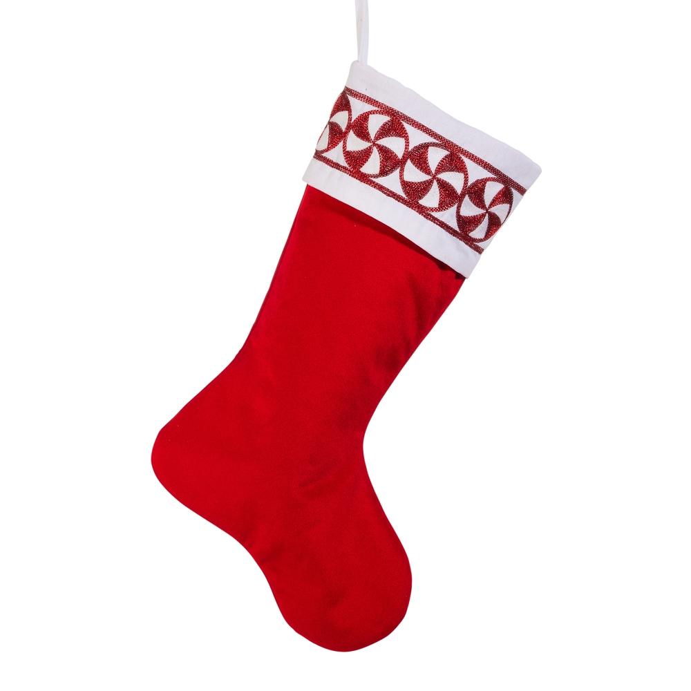 RAZ Imports 20" Peppermint Stocking