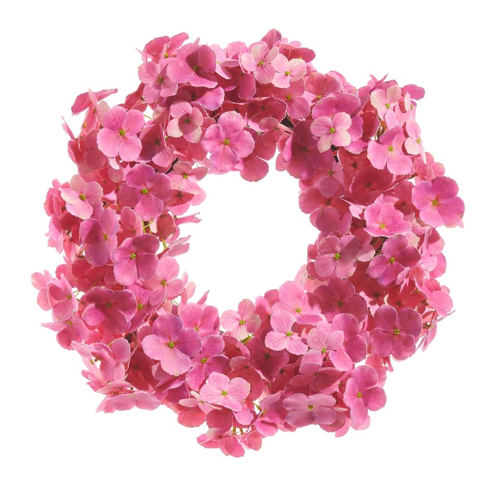 RAZ Imports 20" Pink Hydrangea Wreath