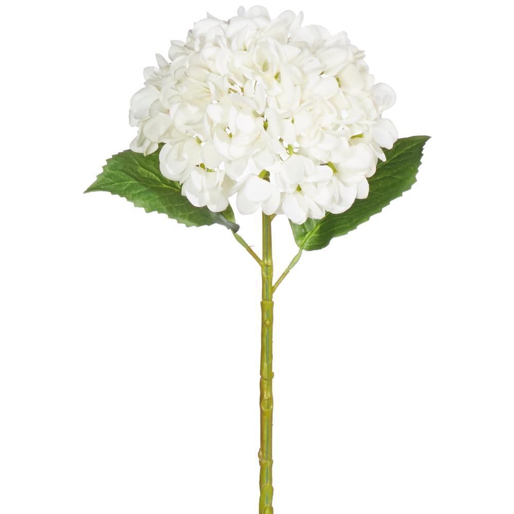 RAZ Imports 20" Real Touch White Hydrangea Stem