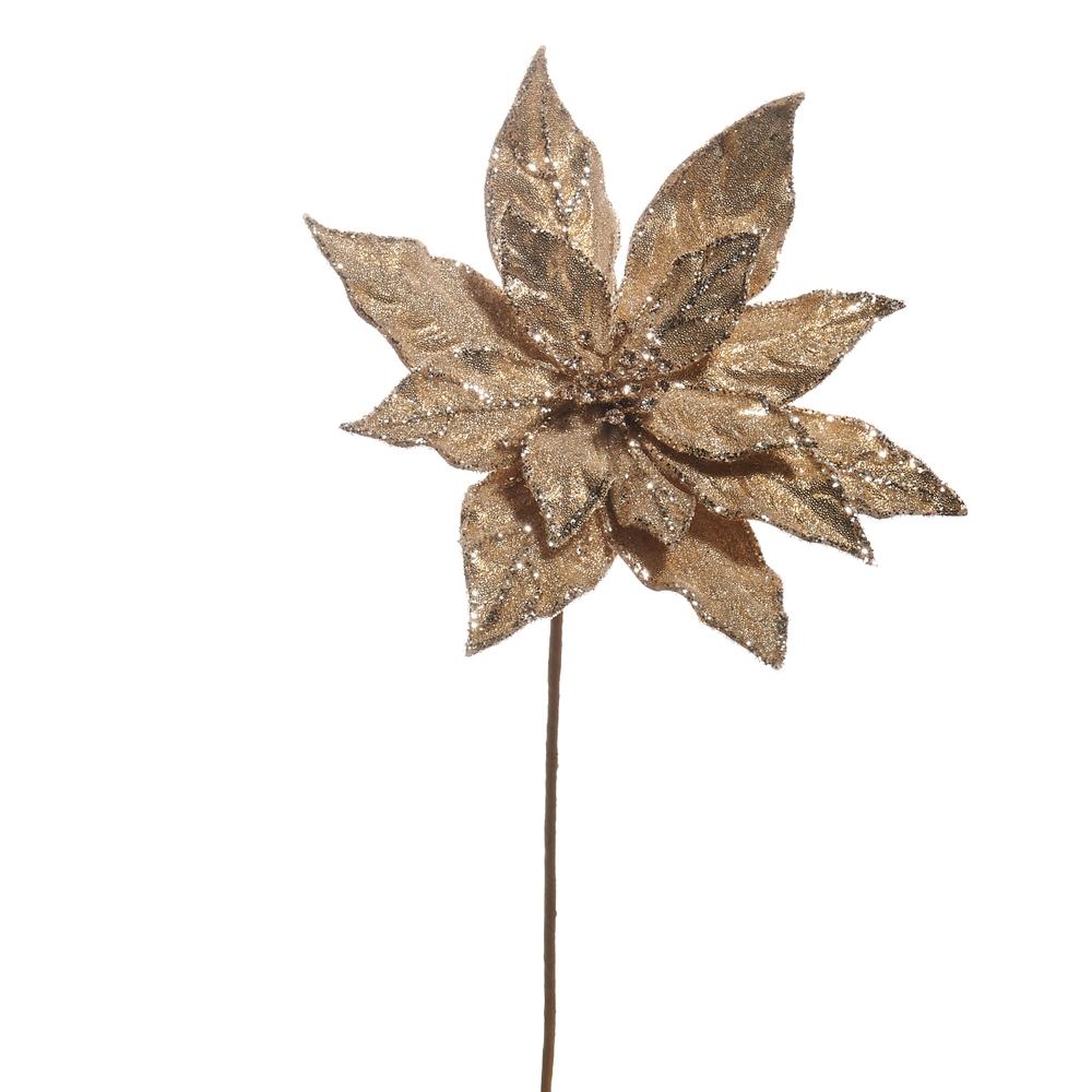 RAZ Imports 20" Soft Champagne Poinsettia Stem