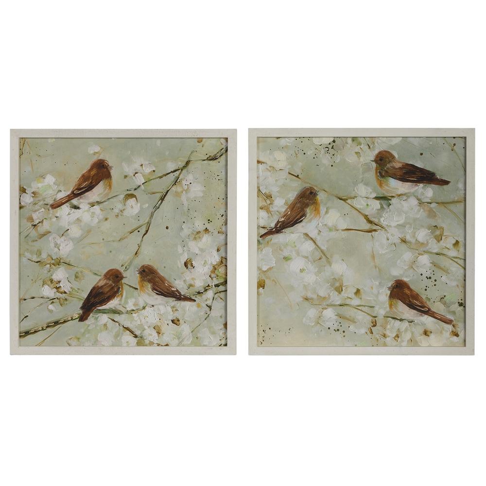 RAZ Imports 20" Wrens on Branch Framed Print