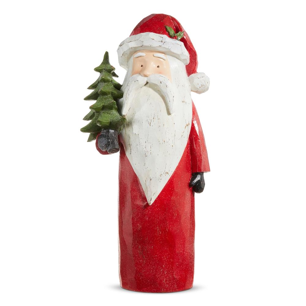 RAZ Imports 21.5" Carved Santa