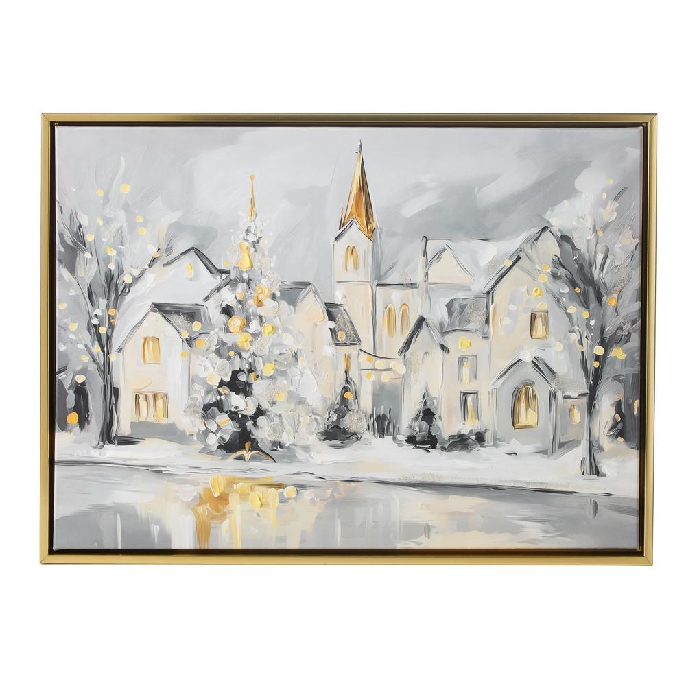 RAZ Imports 21.5" Picture Perfect Town Wall Art