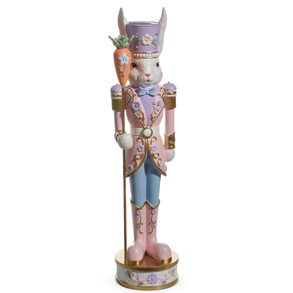 RAZ Imports 21.5" Pink Easter Bunny Nutcracker