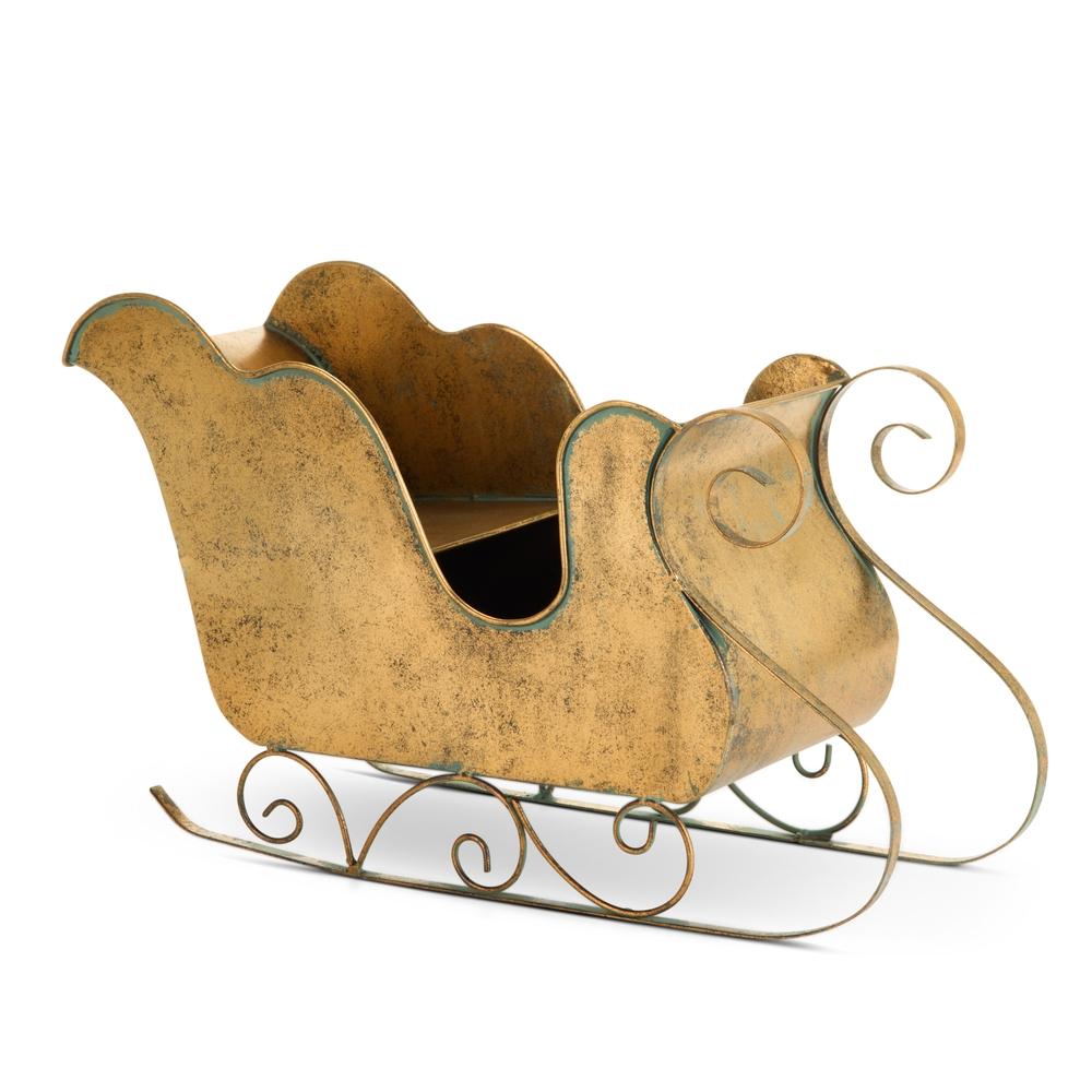 RAZ Imports 21" Antique Bronze Sleigh