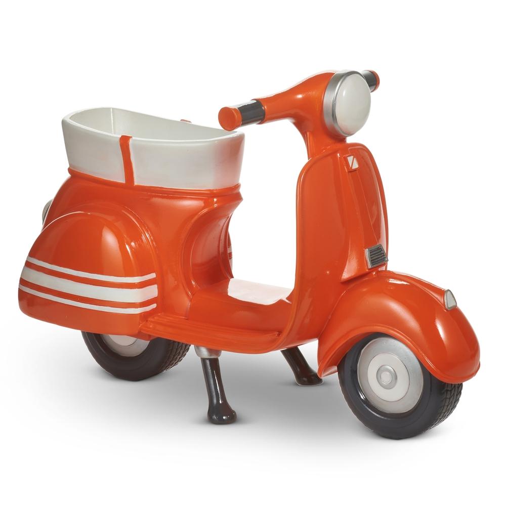 RAZ Imports 21" Orange Scooter Planter