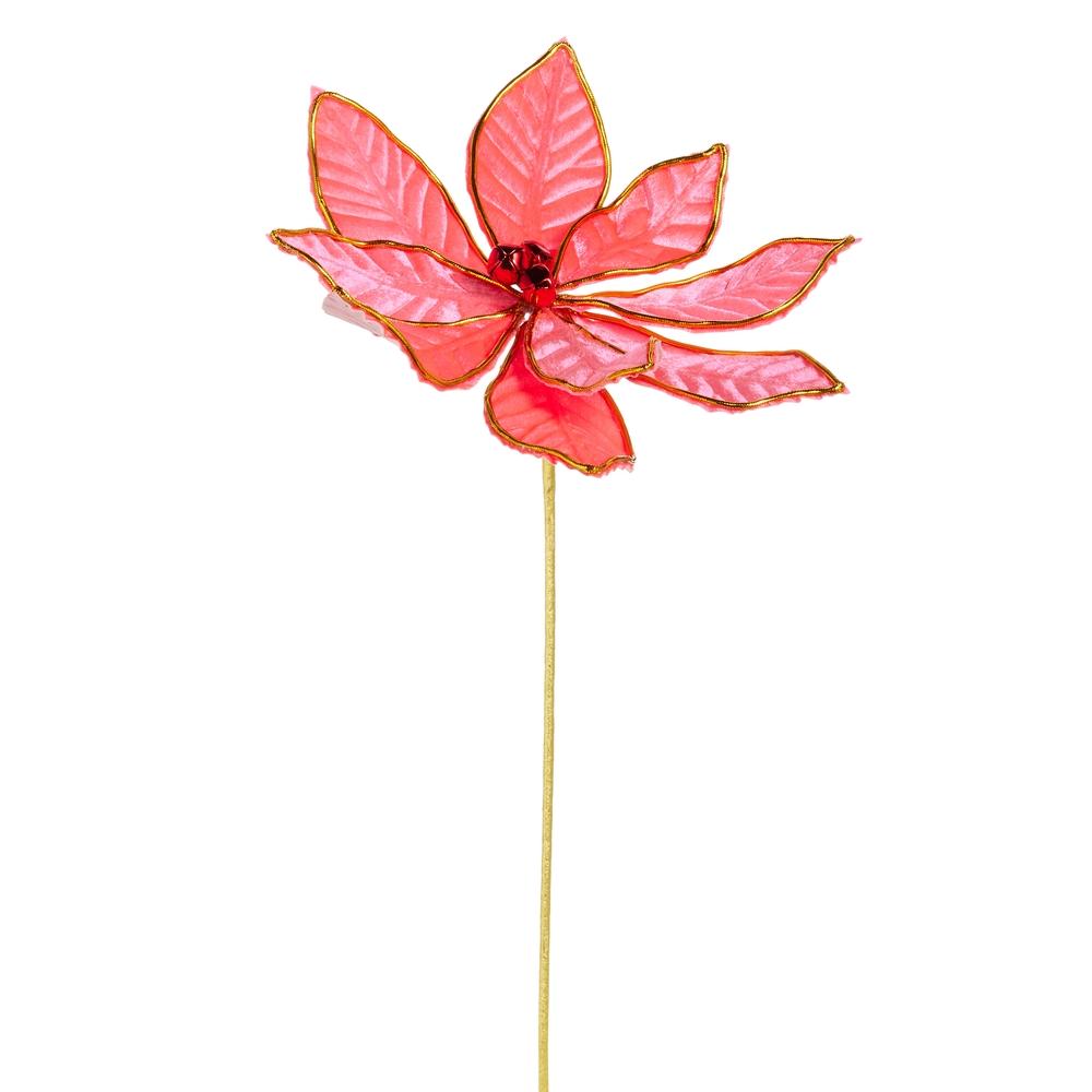 RAZ Imports 21" Pink Poinsettia Stem