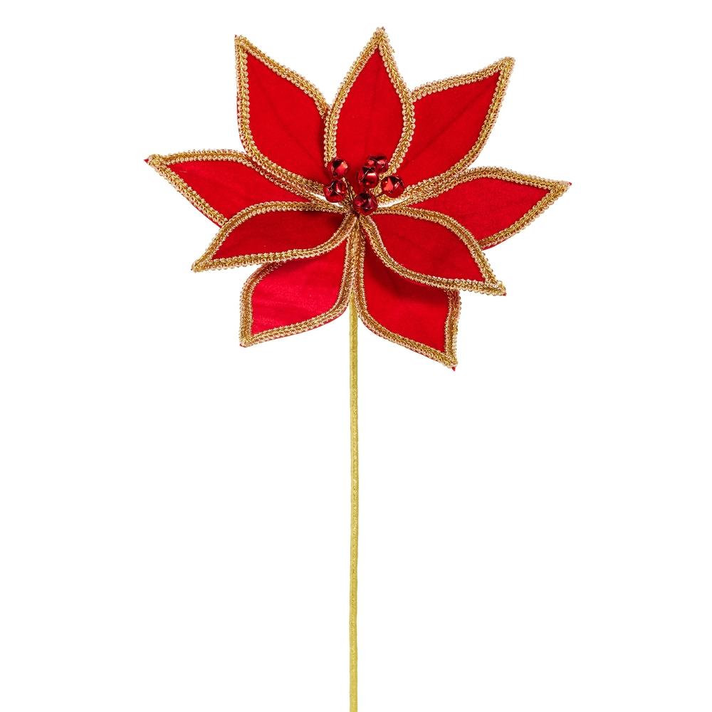 RAZ Imports 21" Red Velvet Poinsettia