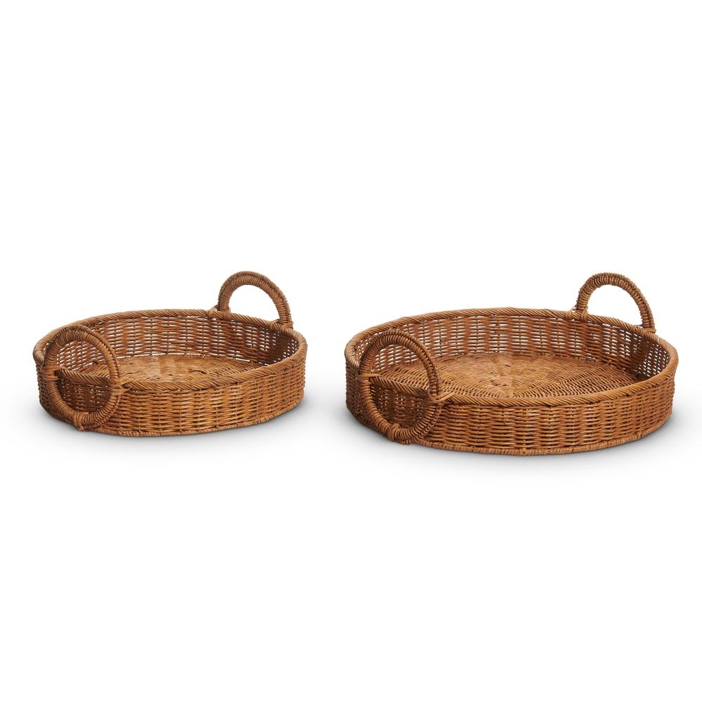 RAZ Imports 22.25" Natural Handled Baskets