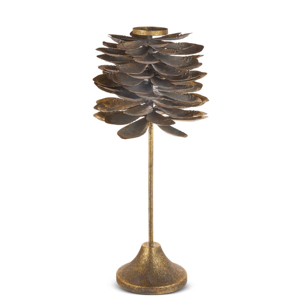 RAZ Imports 22.5" Antique Pinecone Candle Holder