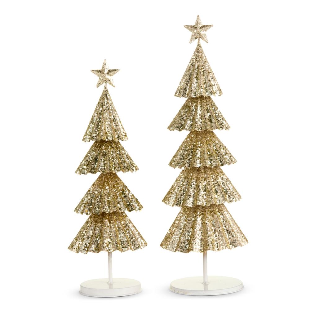 RAZ Imports 22.5" Champagne Glitter Tree