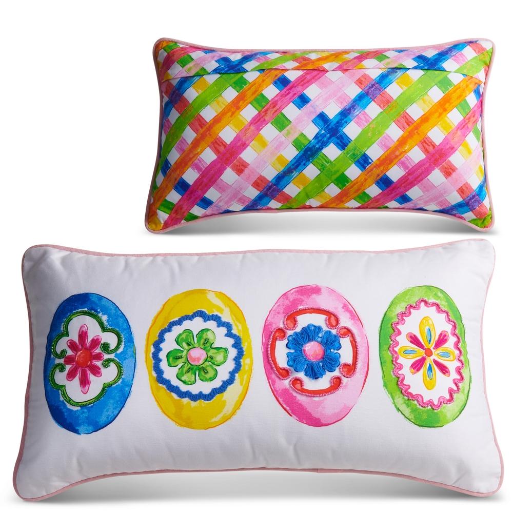 RAZ Imports 22" Blossom Egg Lumbar Pillow