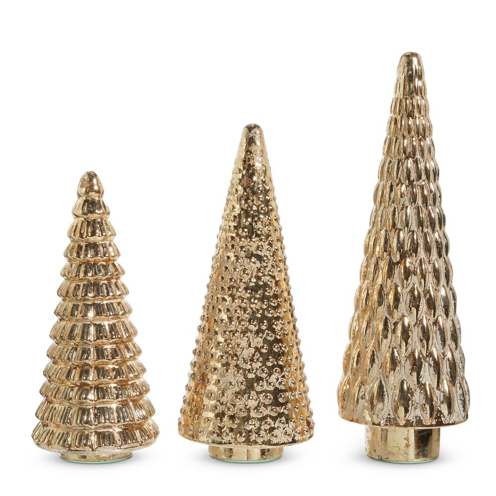 RAZ Imports 22" Gold Pattern Trees