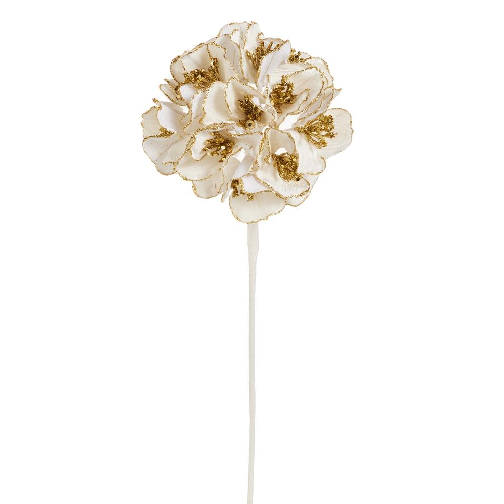 RAZ Imports 22" Ivory Velvet Hydrangea