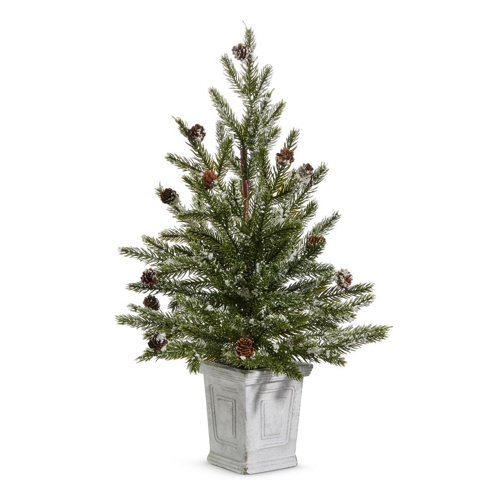 RAZ Imports 22" Pine Tree in White Container