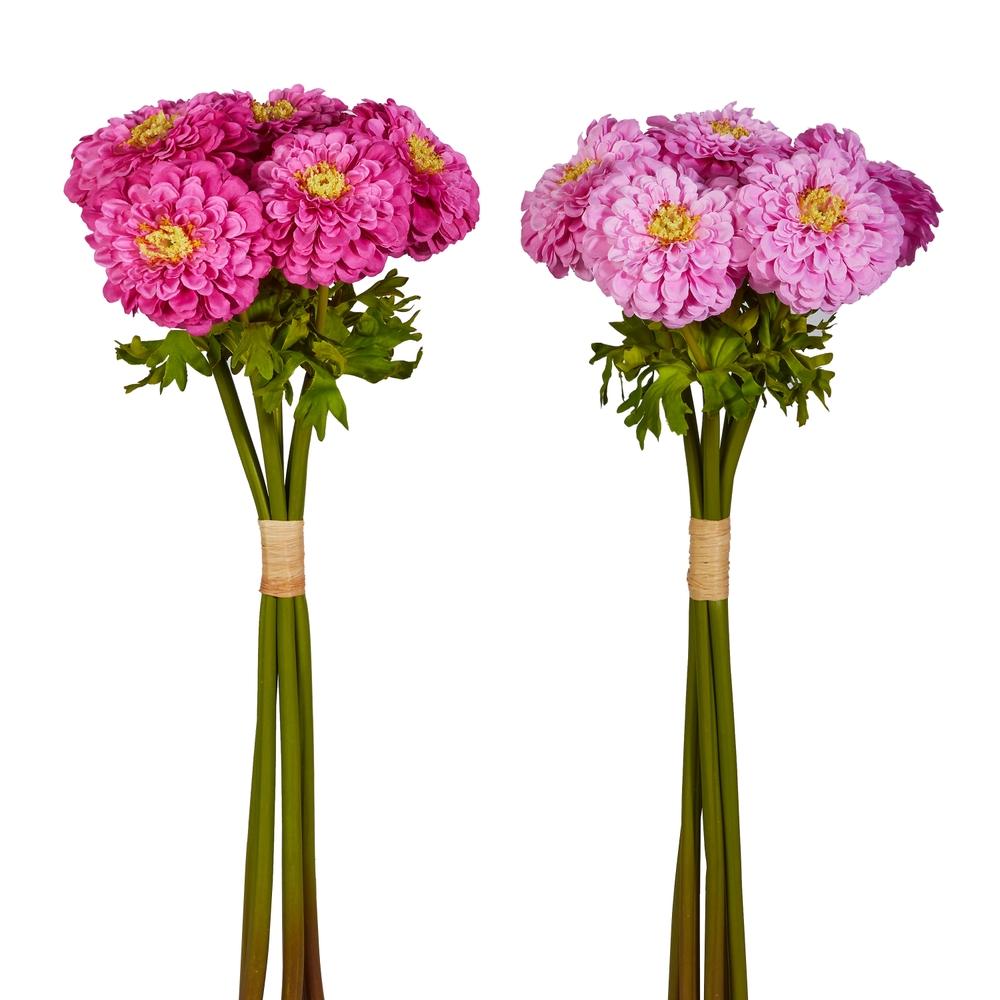 RAZ Imports 22" Pink Zinnia Bundle