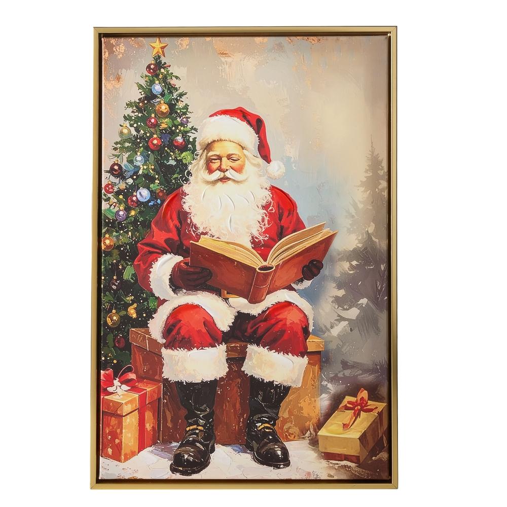 RAZ Imports 23.5" Kris Kringle's Nice List Wall Art