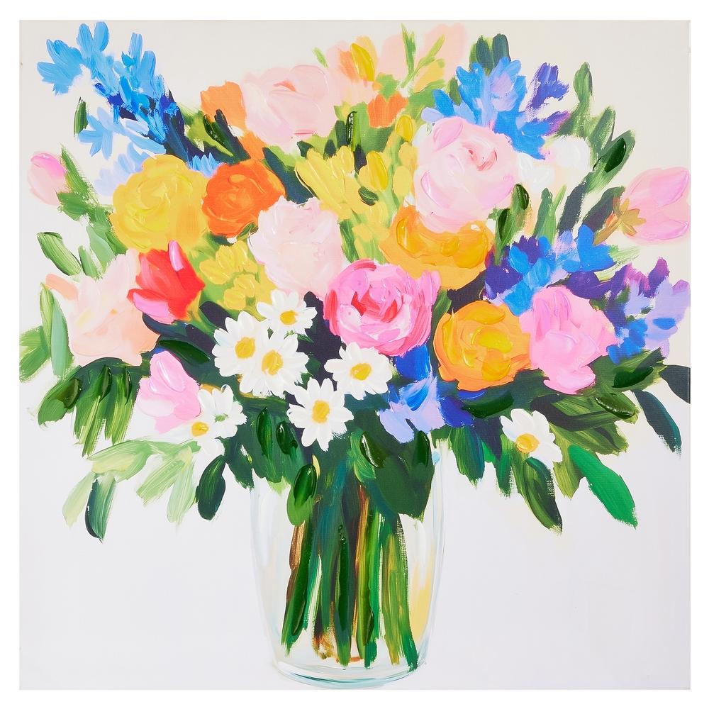 RAZ Imports 23.75" Mixed Floral Bouquet Wall Art