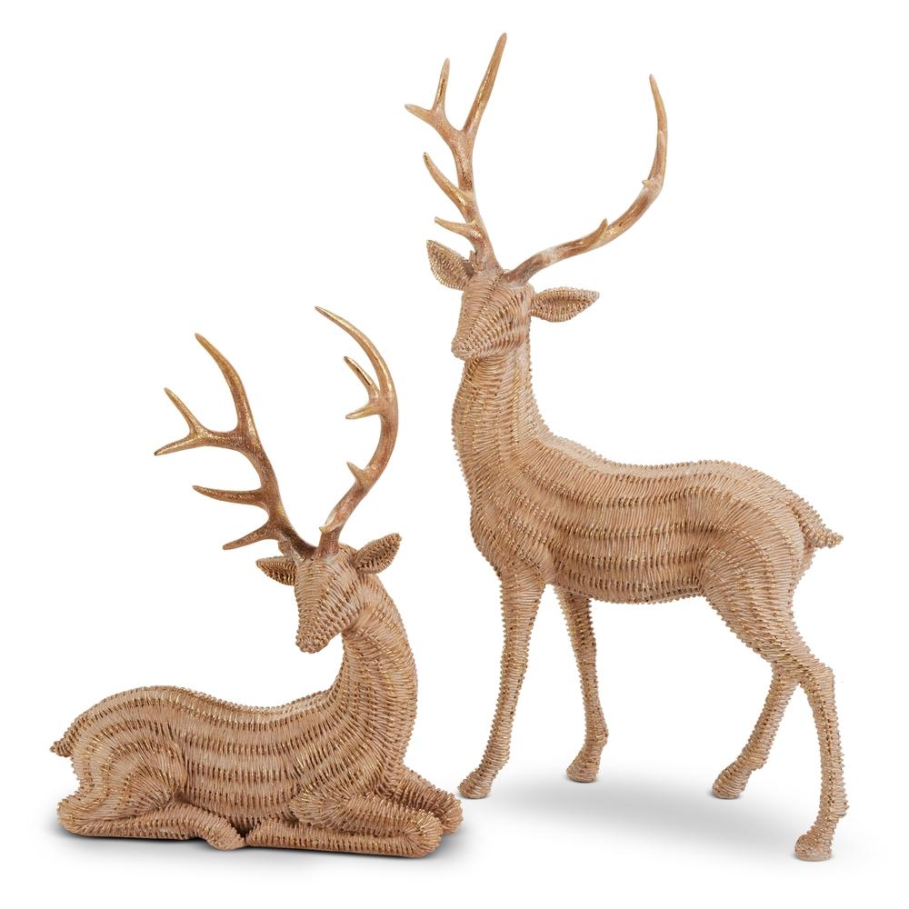 RAZ Imports 23" Glittered Woven Deer