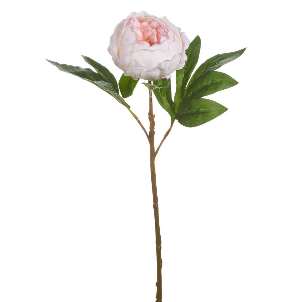 RAZ Imports 23" Real Touch Light Pink Peony Stem