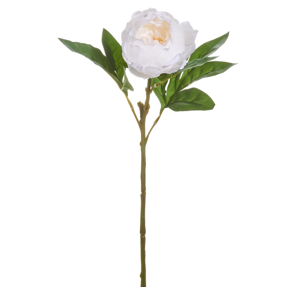 RAZ Imports 23" Real Touch White Peony Stem