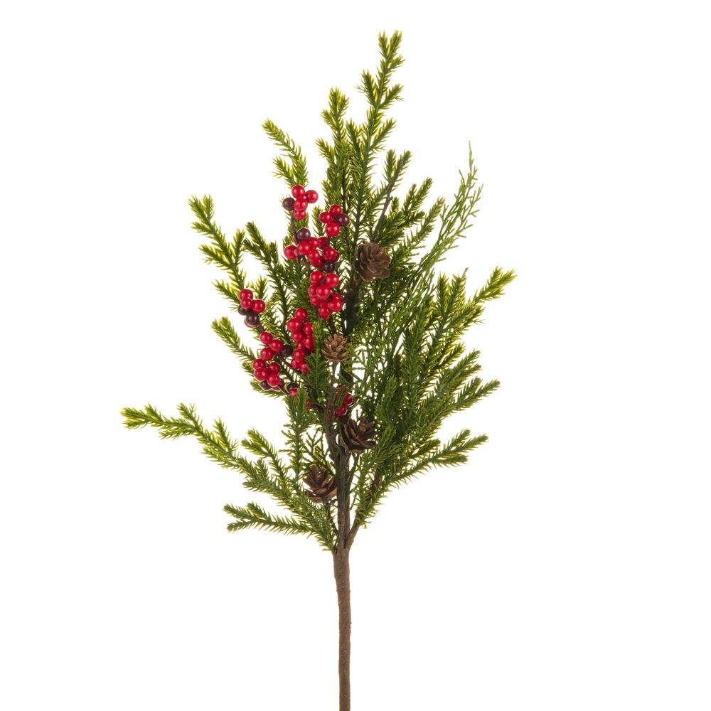 RAZ Imports 24" Berry and Greenery Spray
