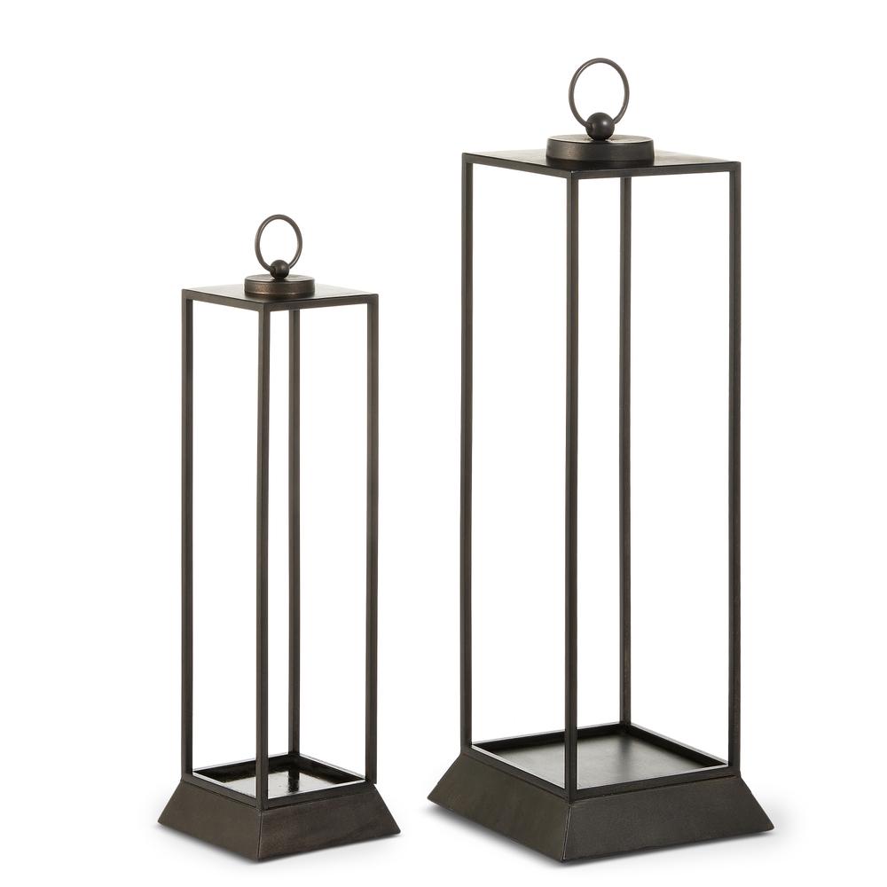 RAZ Imports 24" Black Lanterns