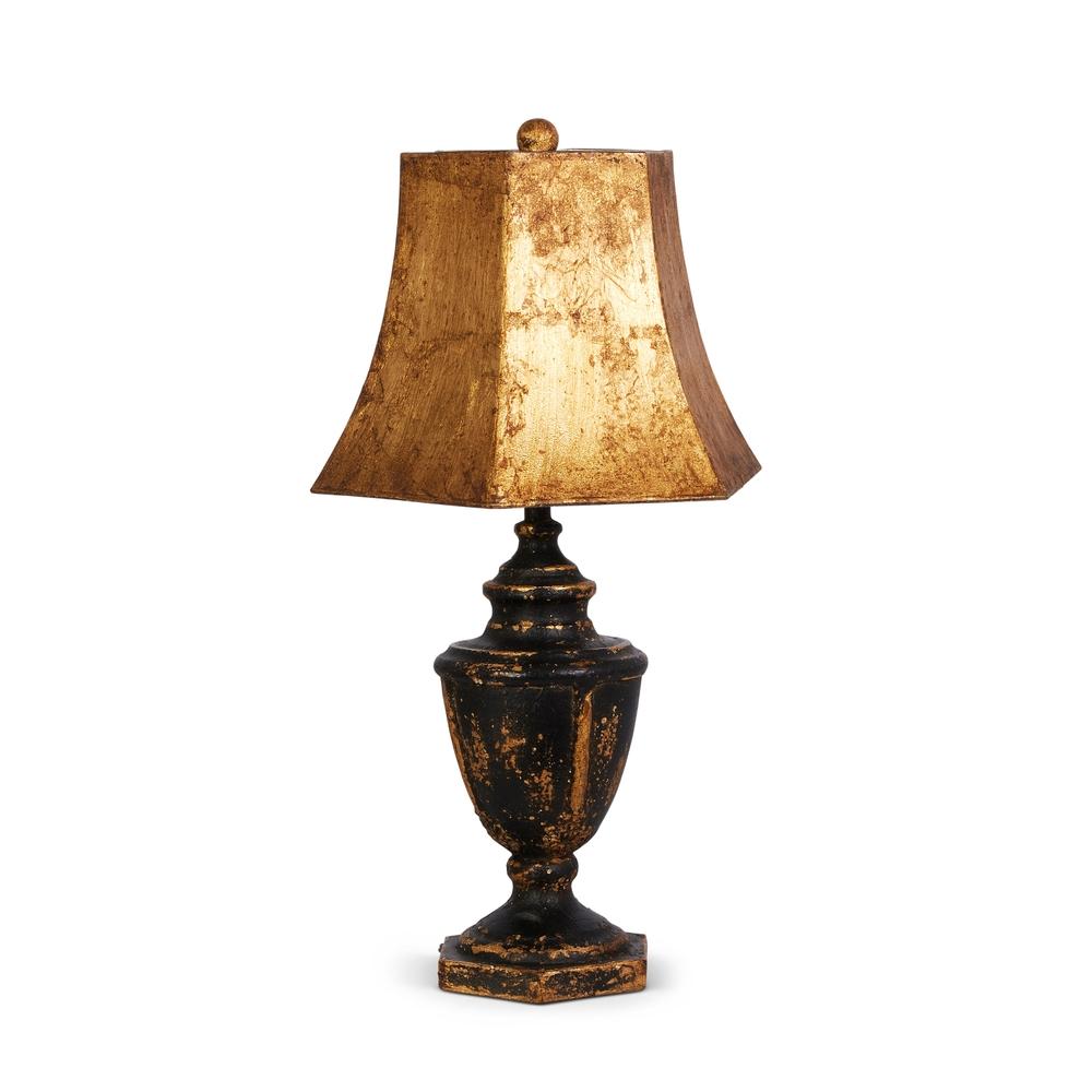 RAZ Imports 24" Distressed Gold Lamp with Shade