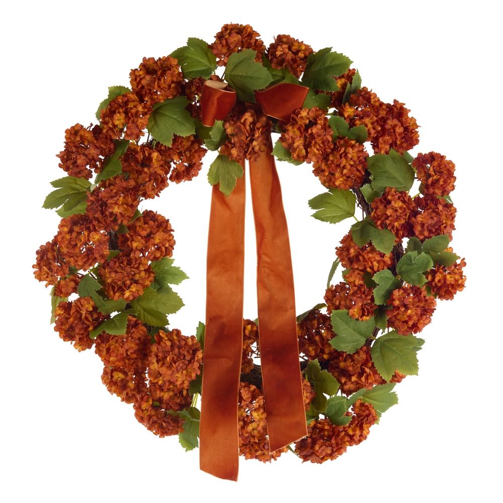 RAZ Imports 24" Fall Hydrangea Wreath
