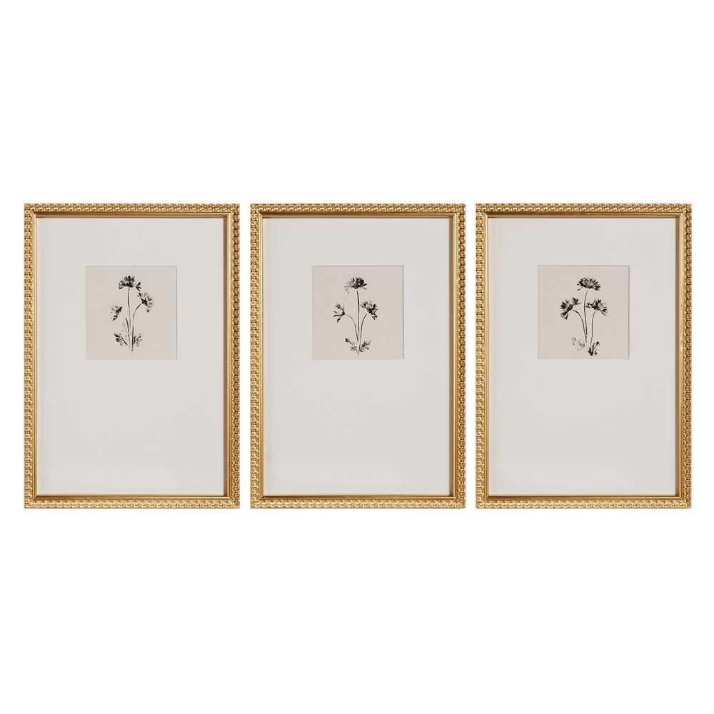 RAZ Imports 24" Ink Petals Framed Wall Art