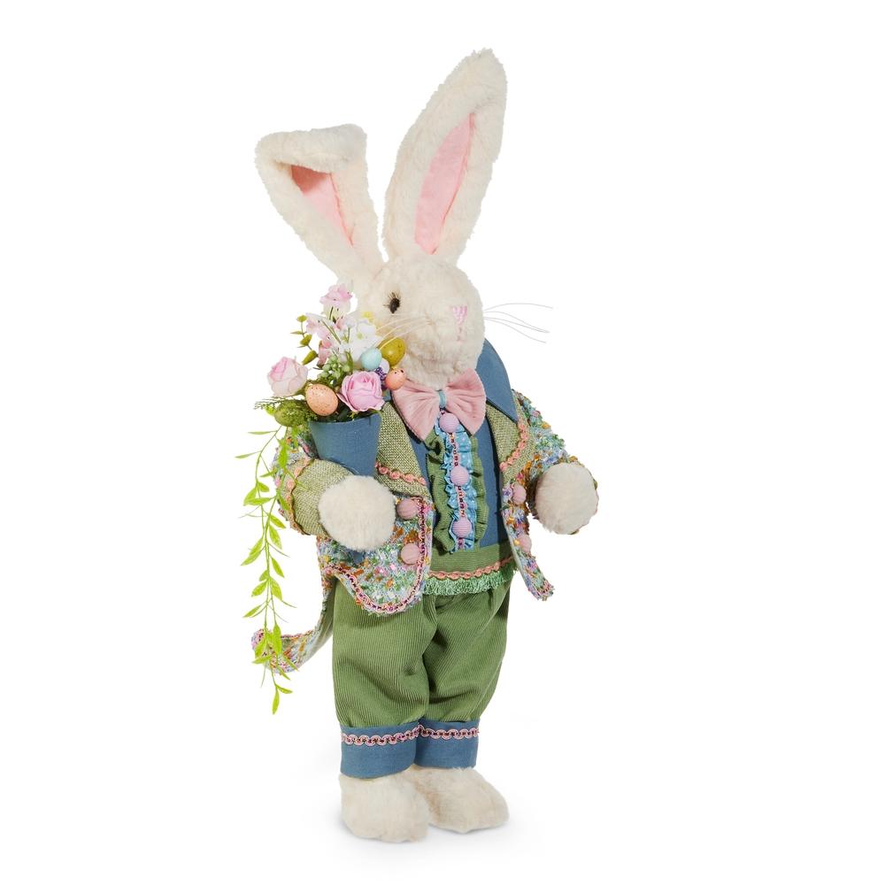 RAZ Imports 24" Mr. Bunny with Blue Accents