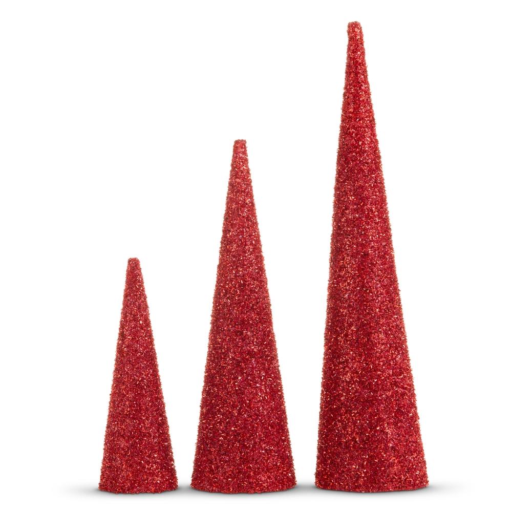 RAZ Imports 24" Red Tinsel Tree
