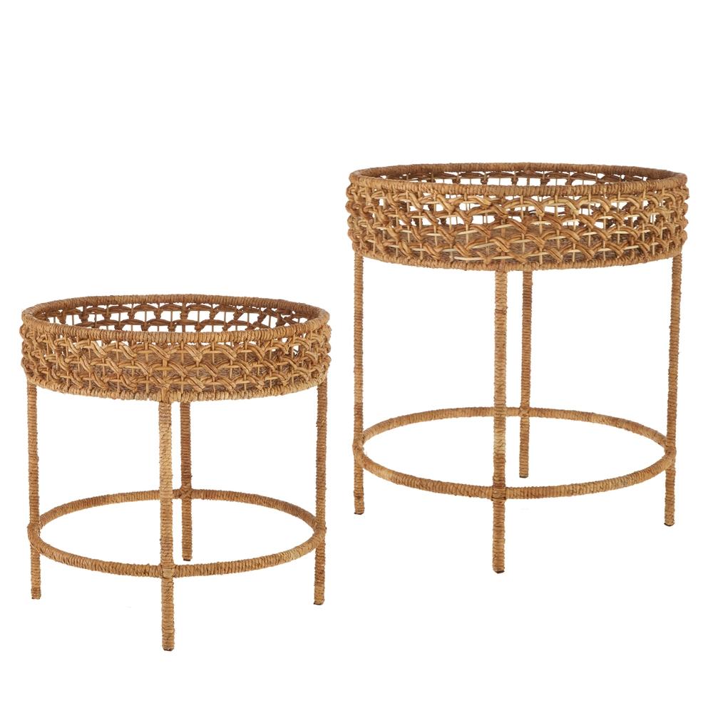 RAZ Imports 24" Woven Accent Tables