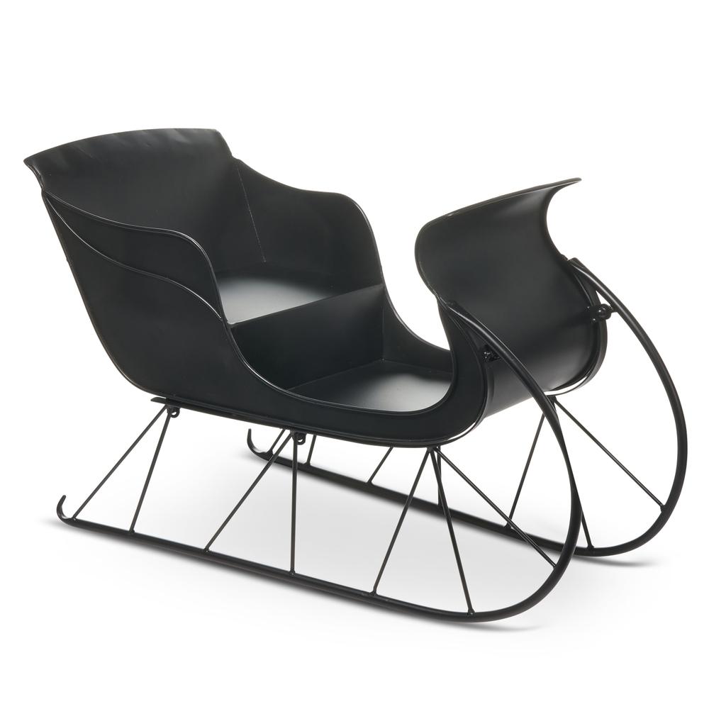 RAZ Imports 25.25" Black Sleigh