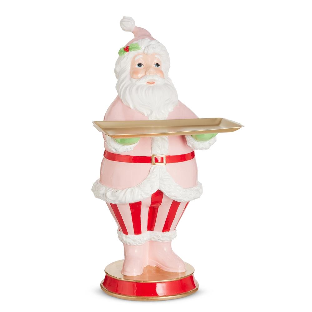 RAZ Imports 25.25" Pink Santa Butler
