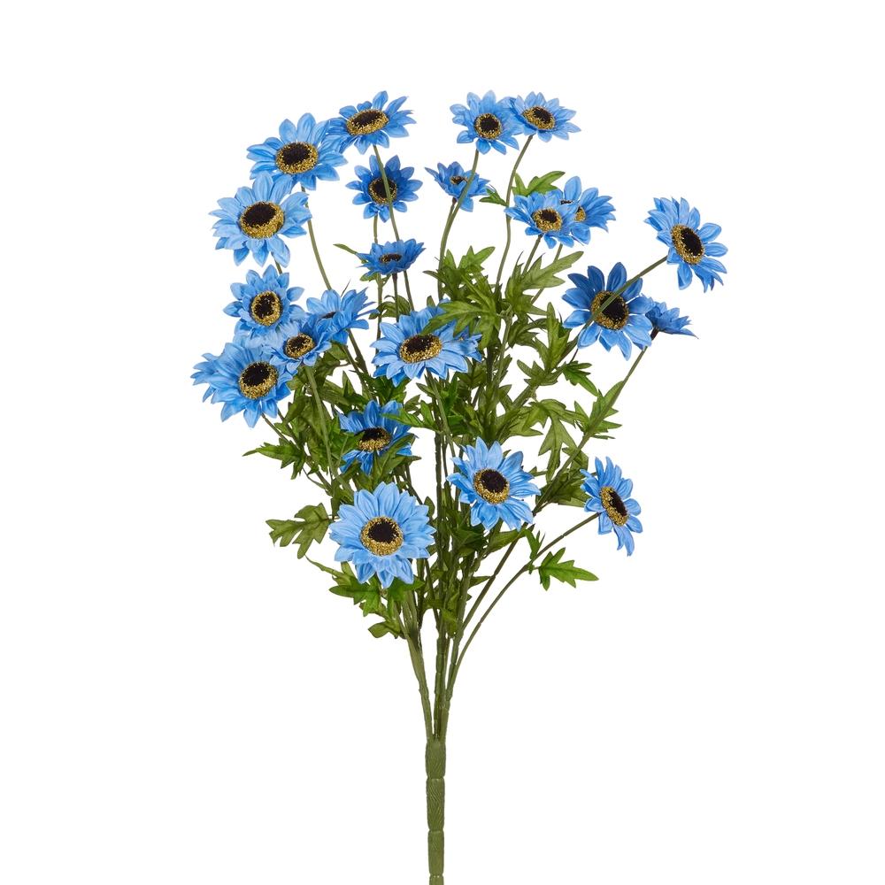 RAZ Imports 25" Blue Black-Eyed Susan Spray