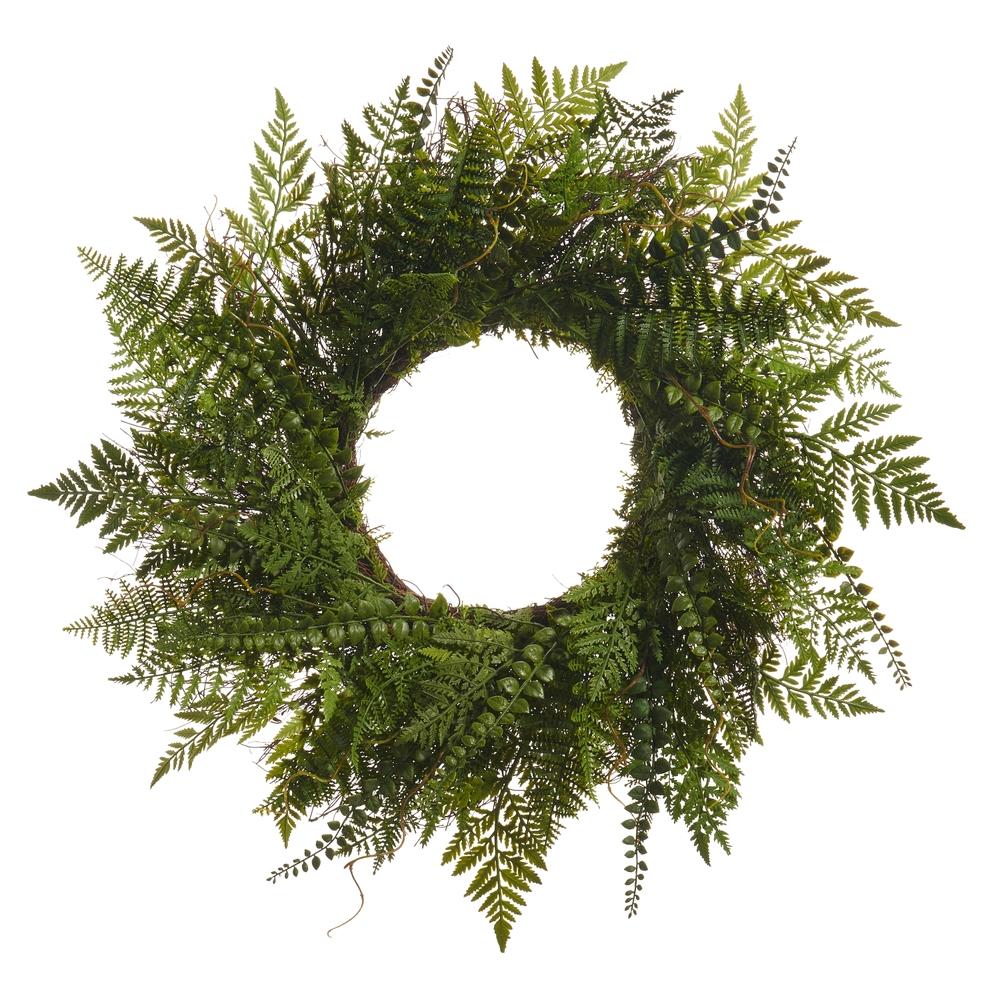 RAZ Imports 25" Fern Wreath