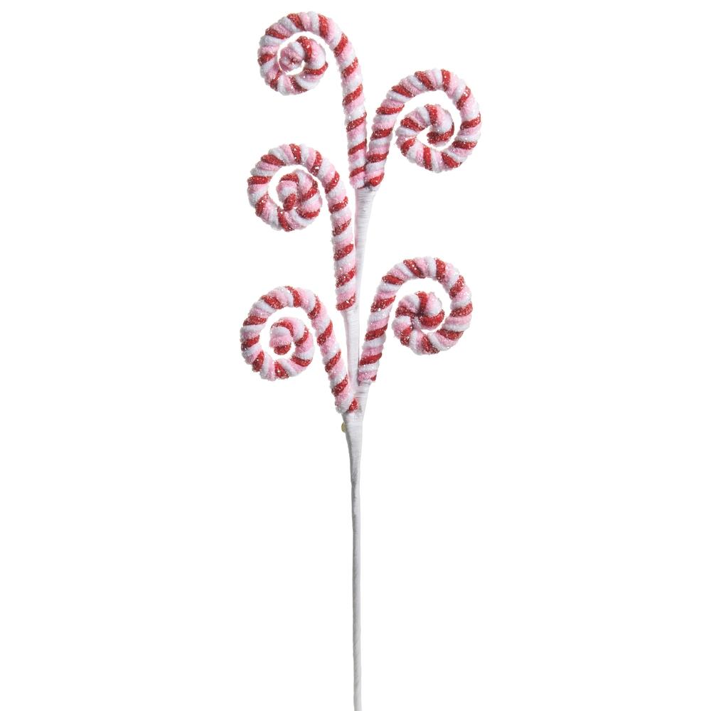 RAZ Imports 25" Peppermint Swirl Spray