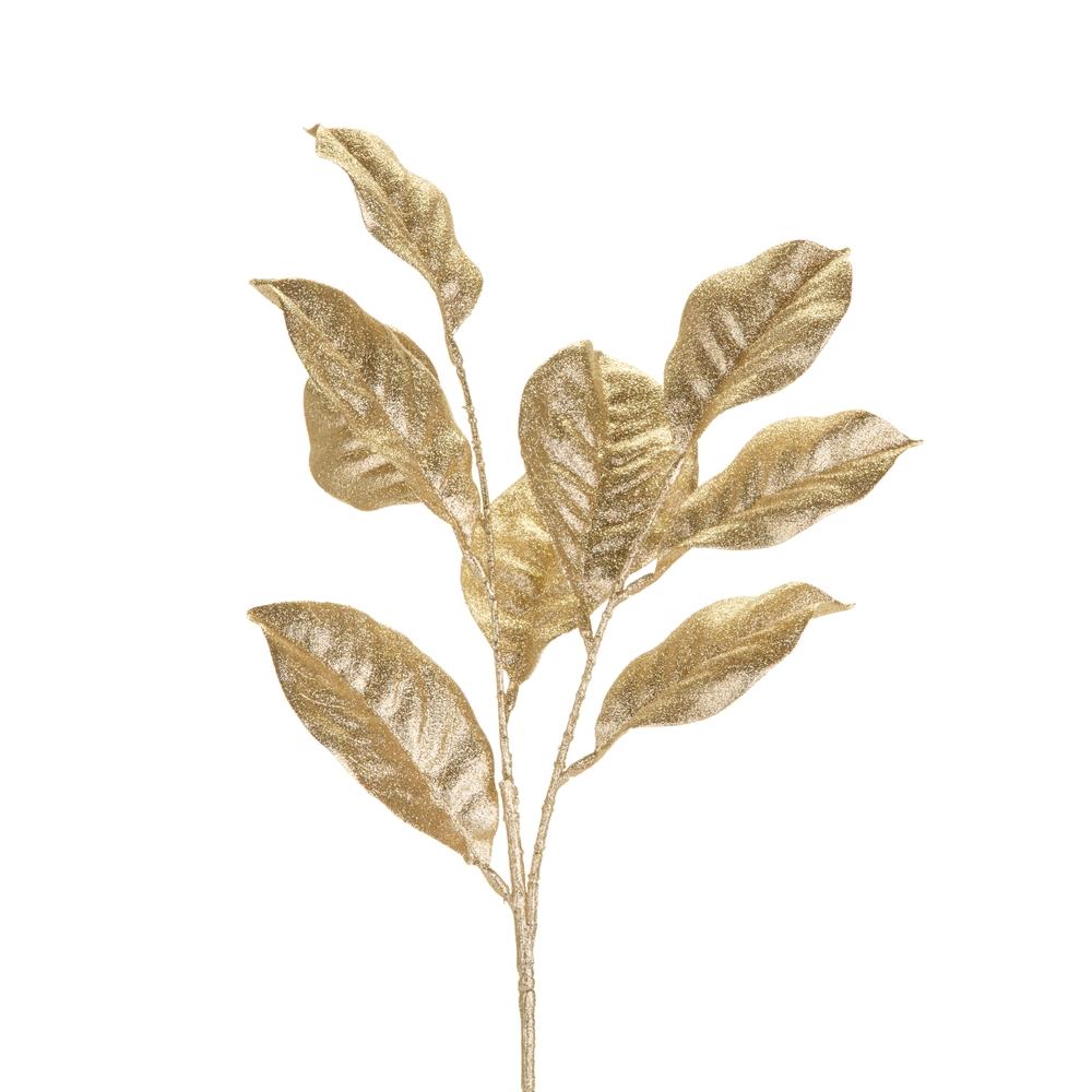 RAZ Imports 25" Platinum Magnolia Leaf Spray