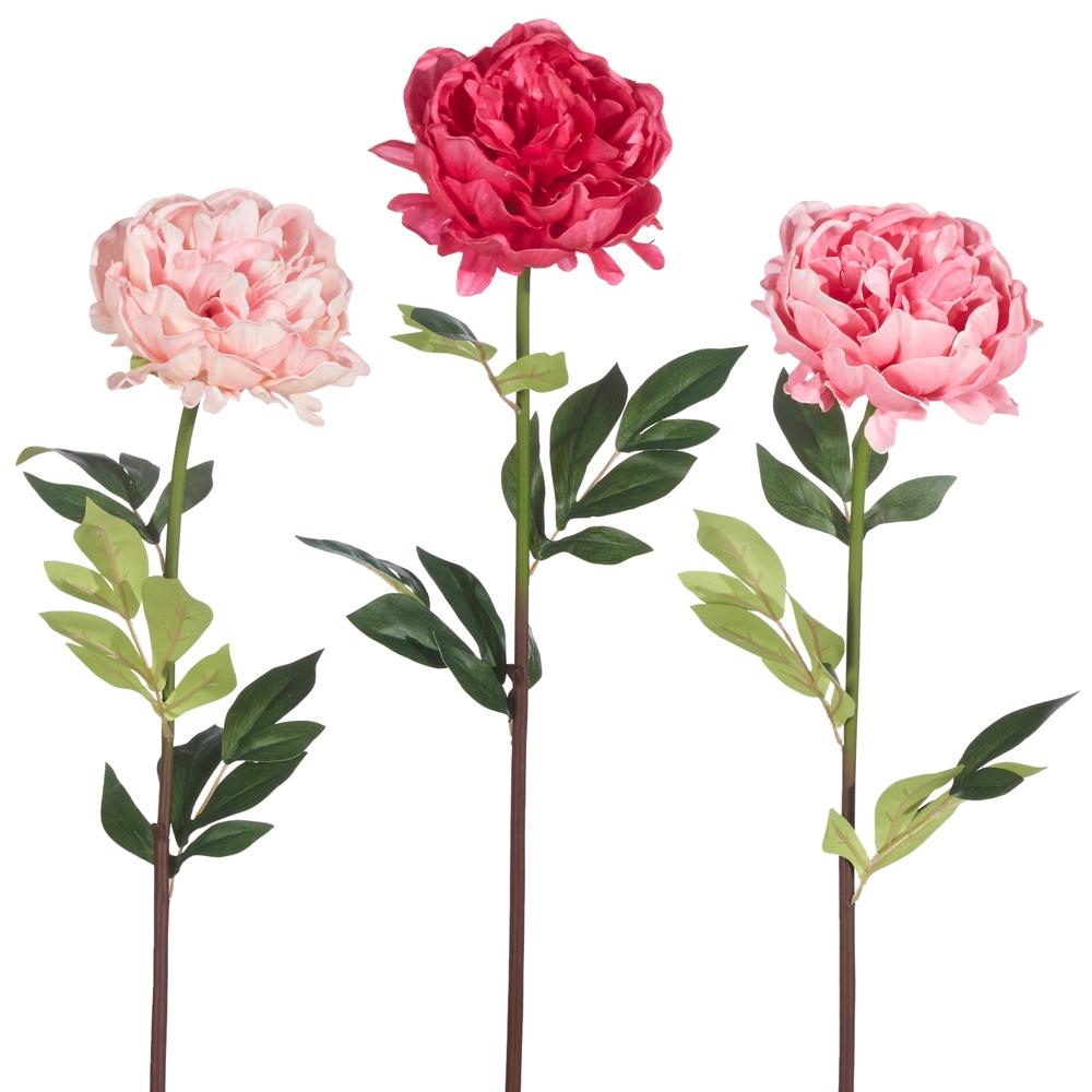 RAZ Imports 25" Real Touch Peony Stem