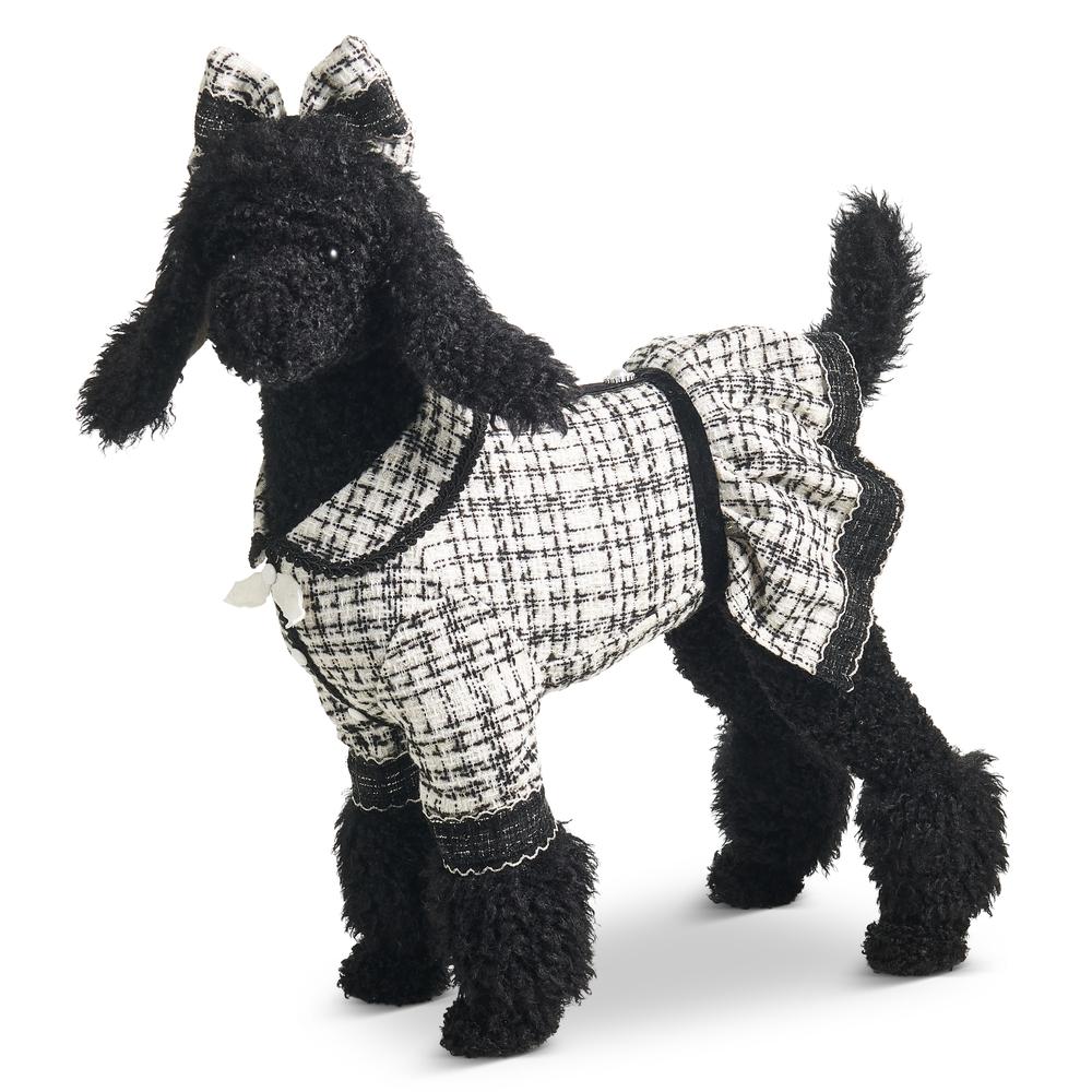 RAZ Imports 26.5" Black Labradoodle in Tweed