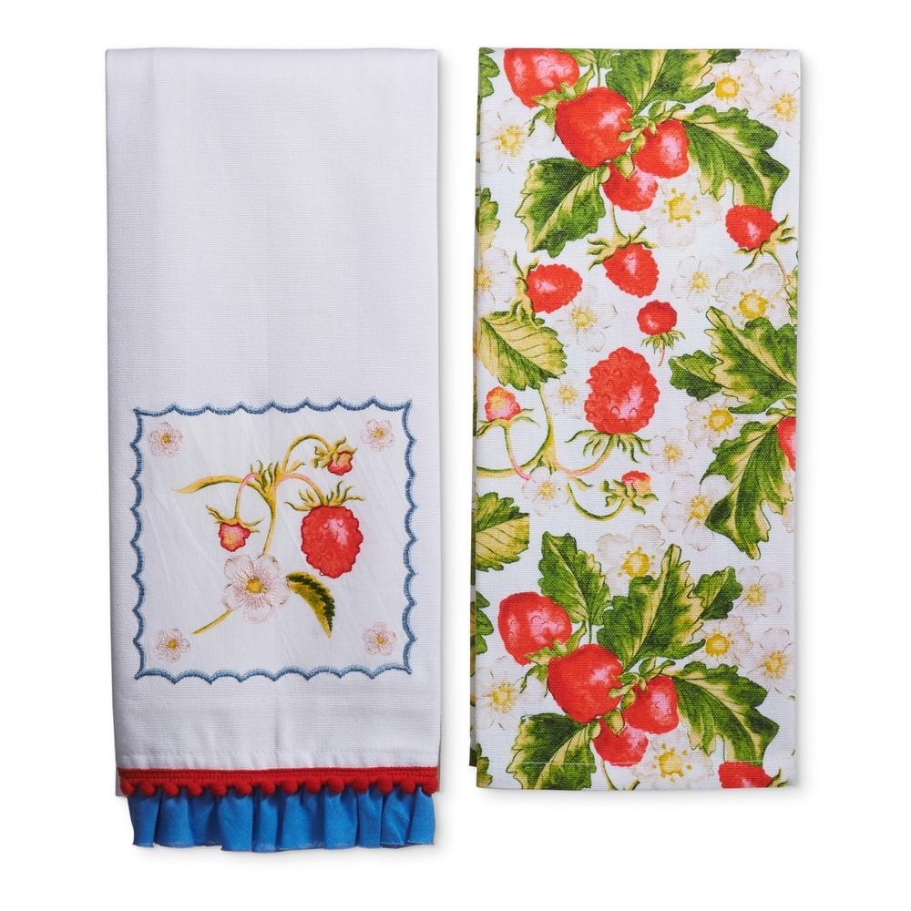 RAZ Imports 26" Strawberry Vine Tea Towels
