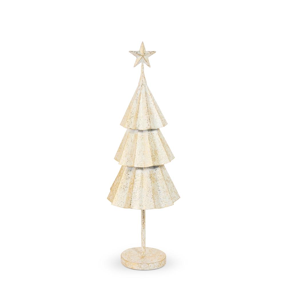 RAZ Imports 27.5" Gold Brush Ivory Tree