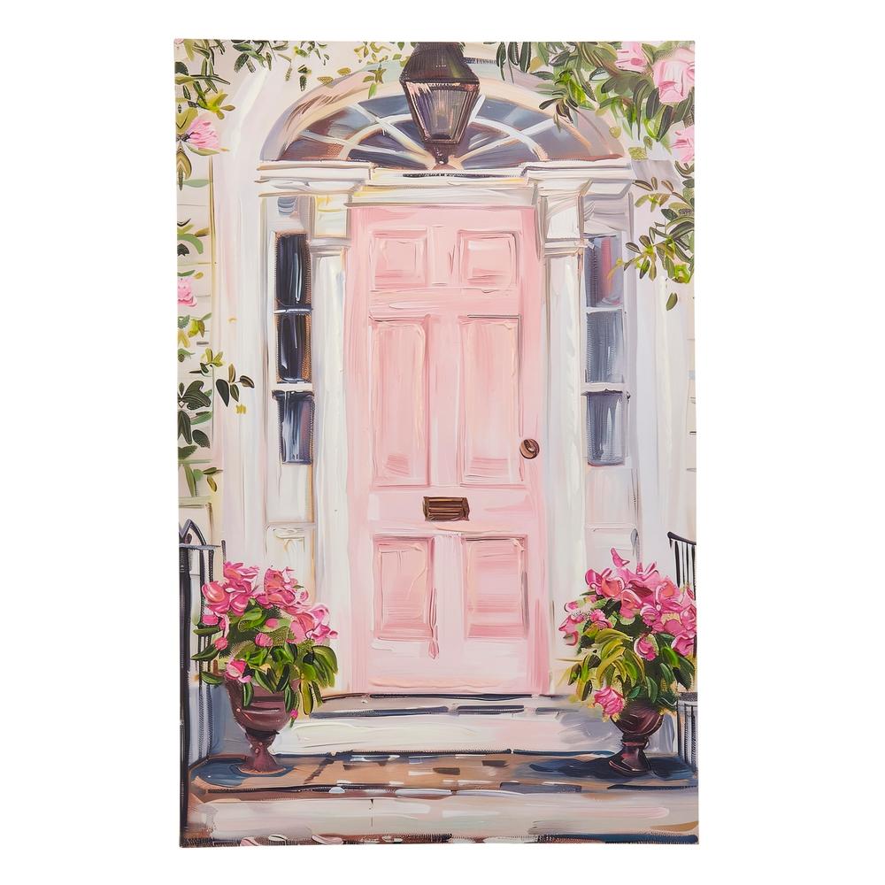 RAZ Imports 27.5" Pink Door Wall Art