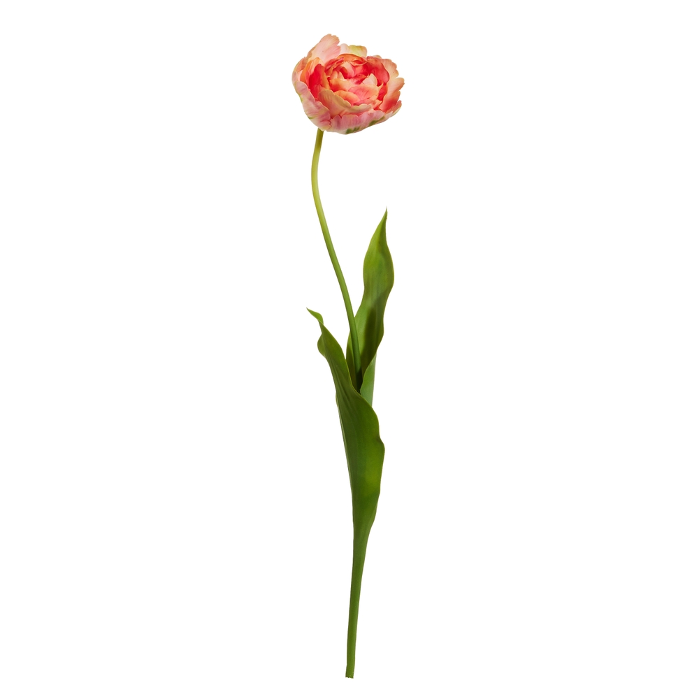 RAZ Imports 27.5" Real Touch Pink Tulip Stem