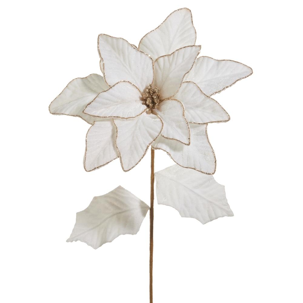 RAZ Imports 27" Ivory Poinsettia Stem